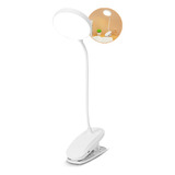 Luminária Led Mesa Leitura Ajustável Flexível Clip Regulável