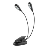 Luminária Led Para Estante De Partitura Potente Preta Csl4