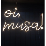 Luminária Neonled Diva Mulher - Oi, Musa! - 50x80cm