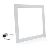 Luminaria Painel Plafon Led Embutir Quadrada 18w 6500k Branc Cor Branco