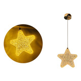 Luminária Pendente Estrela Quarto Infantil Lavabo Dourado 2