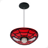 Luminária Pendente Infantil Cabeça Homem Aranha Heroi Teto