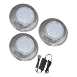 Luminária Piscina Led 9w Branco Inox 316l Brustec