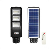 Luminária Pública Solar Poste Rua Led 150w Com Sensor Branco Frio
