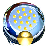 Luminária Refletor Led Piscinas 12v Ip68 18w Quente 1/2 Pol