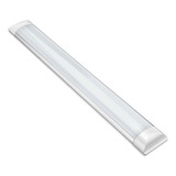 Luminária Tubular Flat Led 36w 120cm Sobrepor Slim Calha