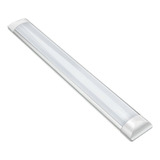 Luminária Tubular Flat Led 36w 120cm Sobrepor Slim Calha