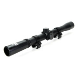 Luneta 4x20 Alumínio Carabina De Pressão Mount Integrado