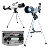 Luneta Telescópio Terrestre Astronômico 90x Profissional Cor Cinza-claro