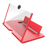 Lupa Ampliadora Celular Lente Aumento Zoom Vermelho