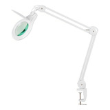 Lupa De Bancada Estetica Led Com Dimmer Solver Hl410 Branco
