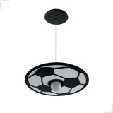 Lustre Pendente Infantil Bola De Futebol Quarto Menino