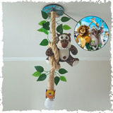 Lustre Pendente Infantil Decoração Madagascar Tigre Safari