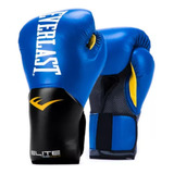 Luva Boxe Thai Pro Style Elite V2 Everlast Azul + Bolsa + Nf