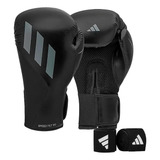 Luva De Boxe adidas Em Pu Speed Tilt 150 Preta + Bandagem
