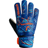 Luva De Goleiro Reusch Attrakt Starter Solid Junior Azul