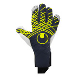 Luva De Goleiro Uhlsport Prediction Flex Hn - Azul E Amarelo