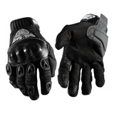 Luva De Proteção Motociclista Piloto Motocross Road Max Cor Preto Tamanho P