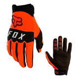 Luva Fox Dirtpaw Race Laranja Flúor Motocross Trilha