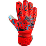 Luva Goleiro Reusch Attrakt Grip Vermelho E Azul
