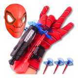 Luva Homem Aranha Lança Teia Infantil + Mascara Spider Man