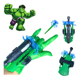 Luva Lança Dardo Incrível Hulk Brinquedo Vingadores