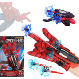 Luva Lança Teia Homem Aranha Brinquedo Herói Spider Man