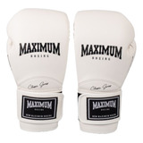Luva Marca Maximum New Classic Muay Thai / Boxe - White