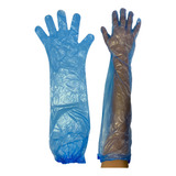 Luva Plastica Longa Com Elastico 70cm C/ 05pares Epi Epis