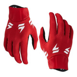 Luva Shift White Label Motocross Bike Preto Vermelho Branco