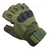 Luva Tática Militar Esportes Airsoft Meio Dedo - Microfibra
