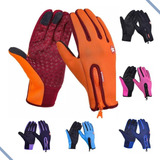 Luva Térmica Para Motoboy, Parapente, Asa Delta Quadriciclo Cor Laranja Tamanho M