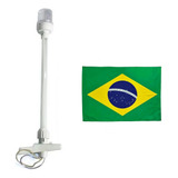 Luz De Alcançado Fundeio Popa Mastro Estrobo Branco Bandeira