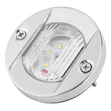 Luz De Alcançado Redonda Em Aço Inox Led Branco Frio 12v