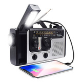 Luz De Leitura Led De Rádio Manivela Solar