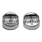 Luz De Navegação Em Led 12v Bombordo E Boreste Cromada