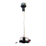 Luz De Navegação Popa Led Lente Branca Retratil C/haste 40cm