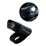Luz Farol Bike Sinalizador Recarregável Usb Led Lt-8525 Cor Preto