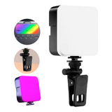 Luz Led De Preenchimento Rgb Portátil Ajustável Suporte
