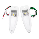 Luz Navegação De Bordo Olho De Tubarão Led 12v Cor Branca