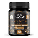 Maca Negra Peruana Divina 1000mg Sunfood 120 Cápsulas