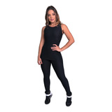 Macacão Longo Bolha Feminino Fitness Tapa Bumbum Saia