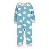 Macacão Pijama Em Fleece Com Ovelhinhas Carters - Imp Eua