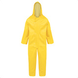 Macacão Pvc Impermeável Forrado Trabalho Chuva Roupa Pesca