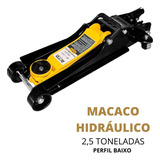 Macaco Hidráulico 2,5 Toneladas Jacaré Para Carro Rotta