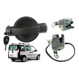 Maçaneta Externa Porta Traseira Doblo + Fechadura Inf E Sup