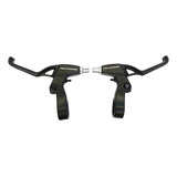 Maçaneta Freio V-brake Mtb 3 Dedos Alumínio Preto Veloforce
