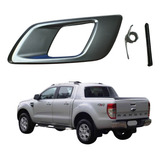 Maçaneta Prata Fosca Interna Porta Ford Ranger 12 Até 21