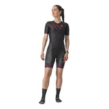 Macaquinho Feminino Triathlon Castelli Sanremo Com Manga