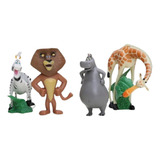 Madagascar Bonecos Miniaturas 4pcs Alex Marty Glória Melman